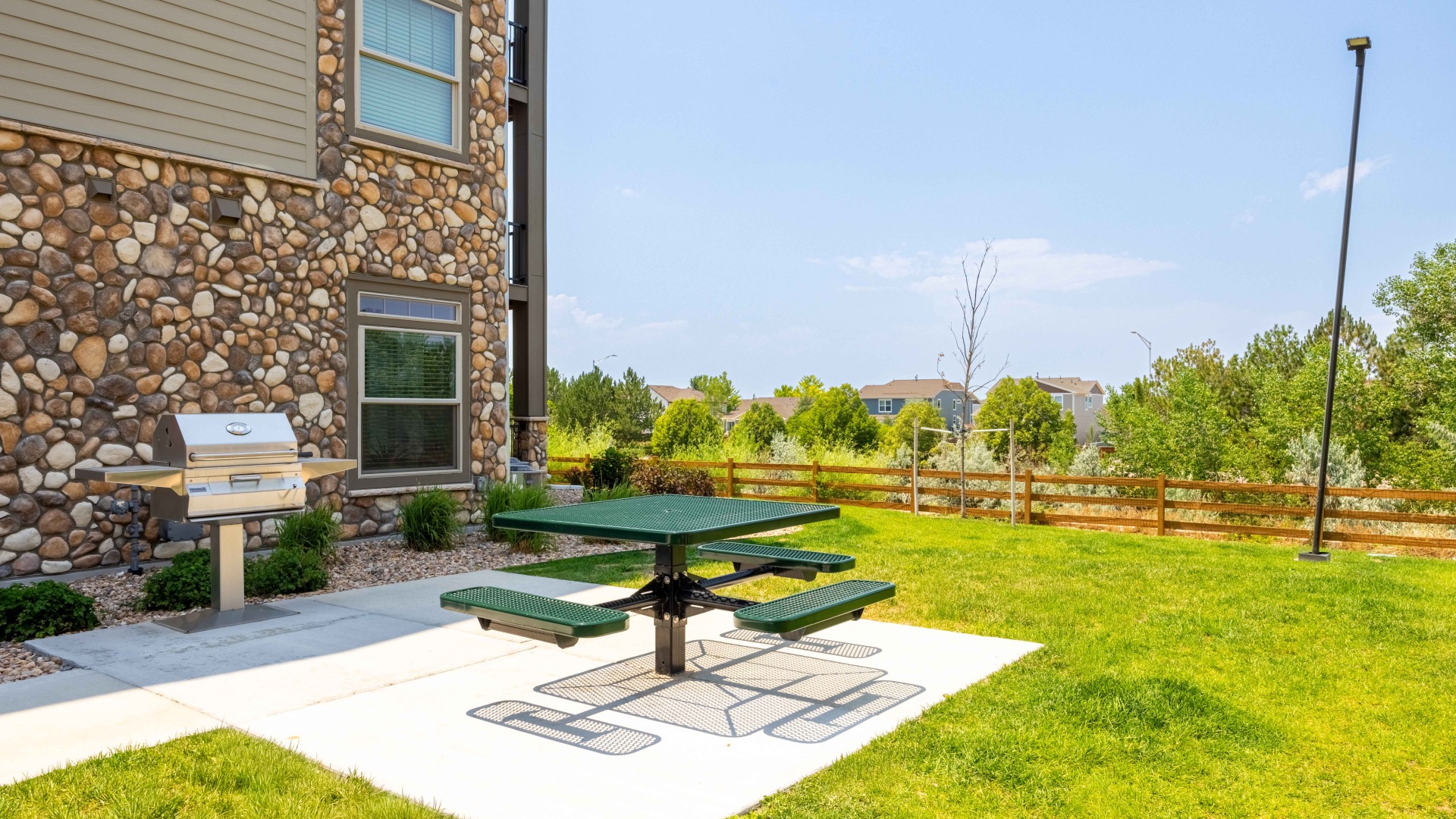 Thayne Exterior with Grill Areas 