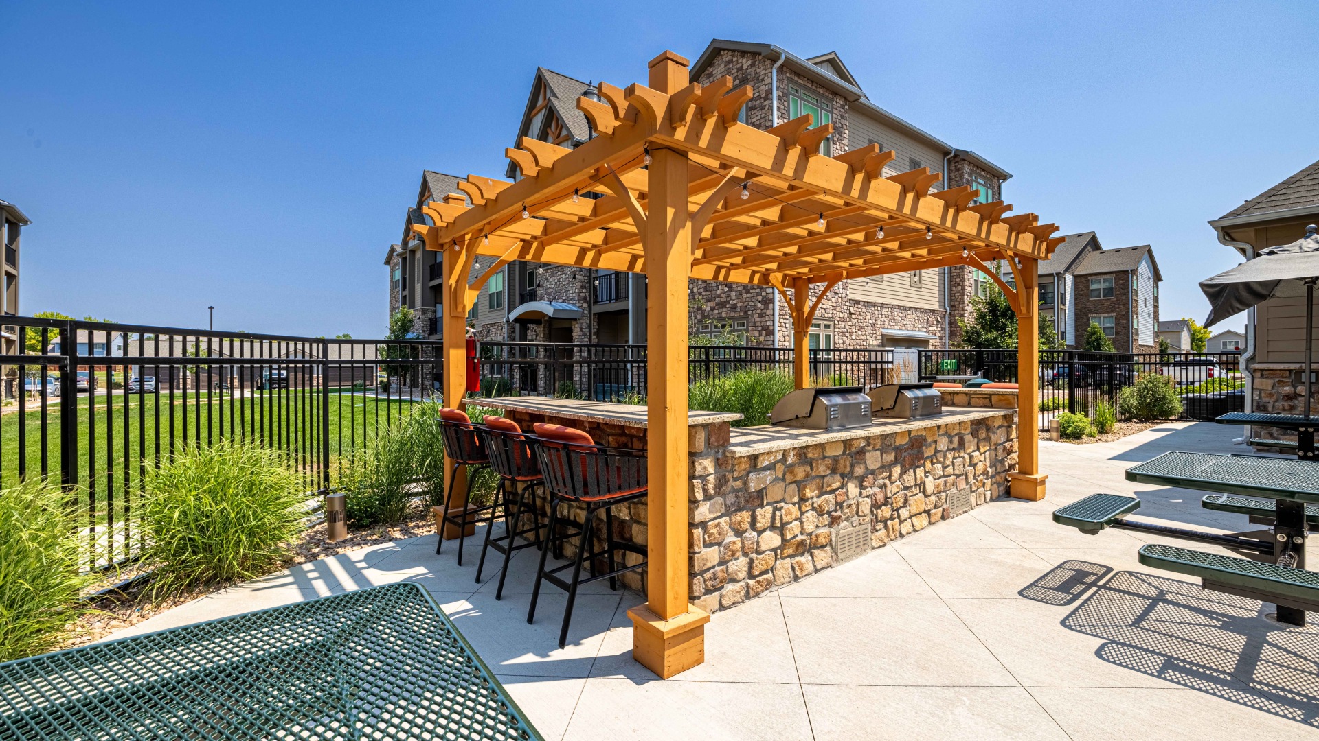 Grill Spaces and Outdoor Rec Areas
