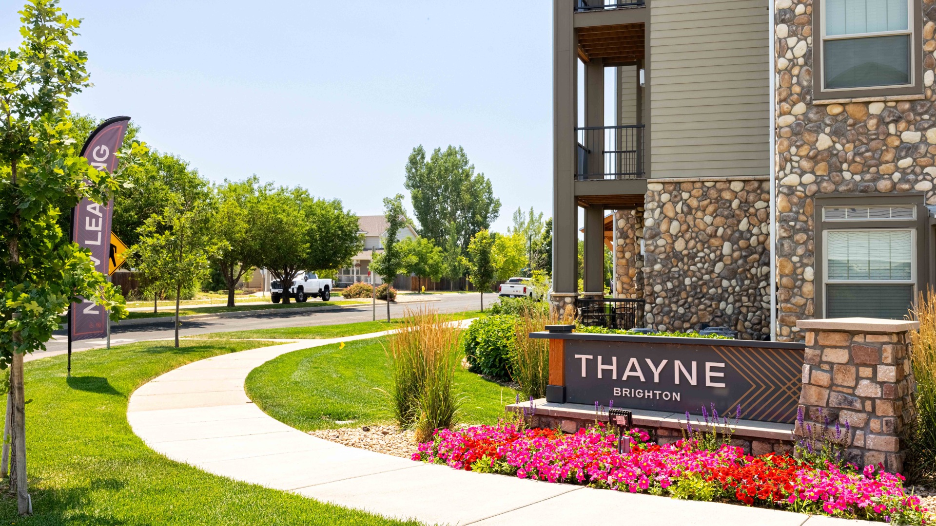 Thayne Exterior with Lush Green Spaces